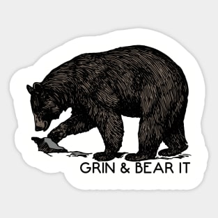 Grin & Bear It - Bears Sticker